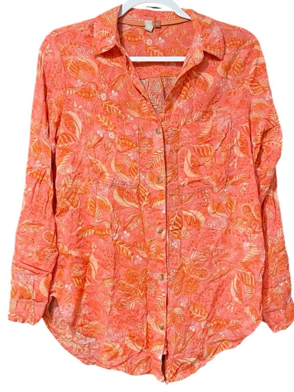 Anthropologie Pilcro Romy button-down shirt oversized extra small